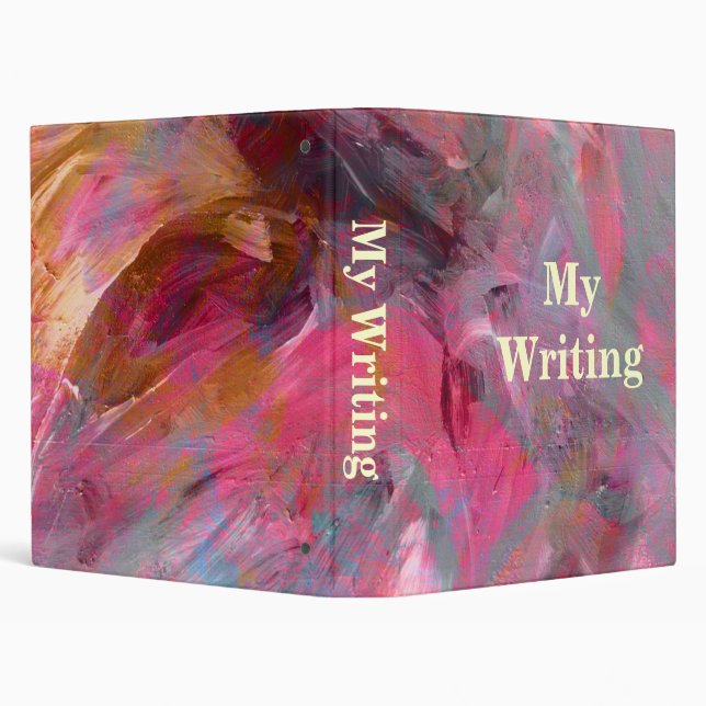 Abstract Art Writing Binder Template (Background)