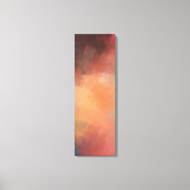 Abstract Art Yellow Green Red Blue Modern Colourfu Canvas Print (Front)