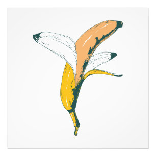 Abstract Artistic Banana Design Pop Art  Photo Print