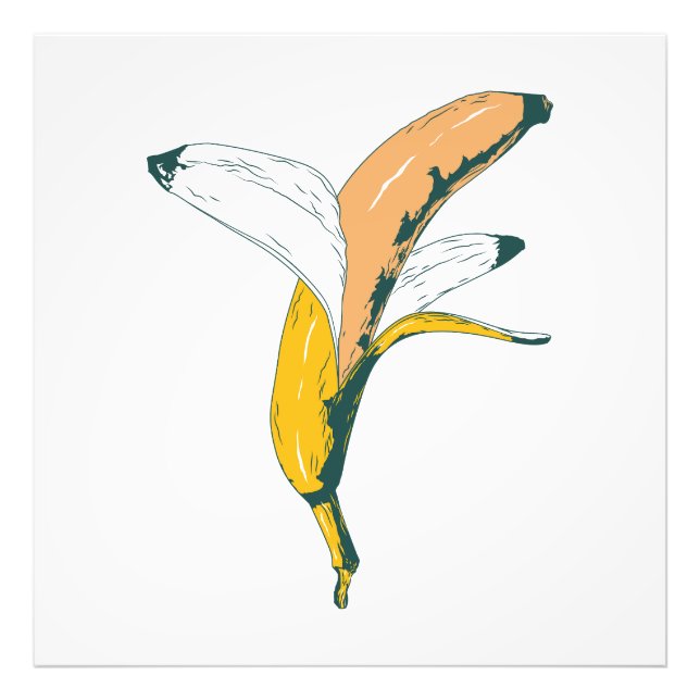 Abstract Artistic Banana Design Pop Art  Photo Print (Front)