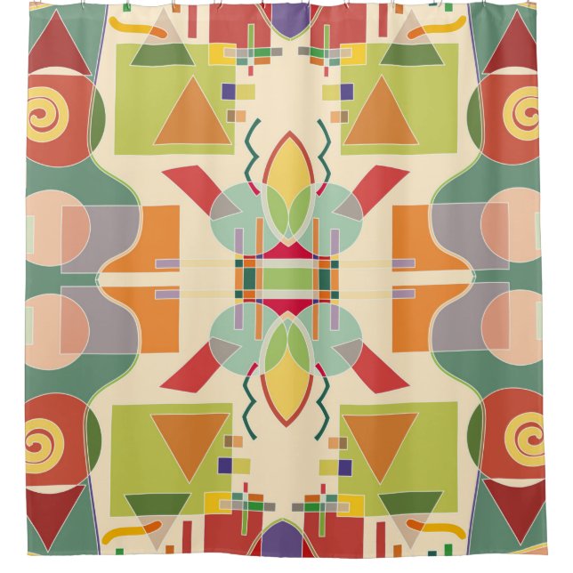 Abstract artistic geometric seamless pattern. Colo (Front)