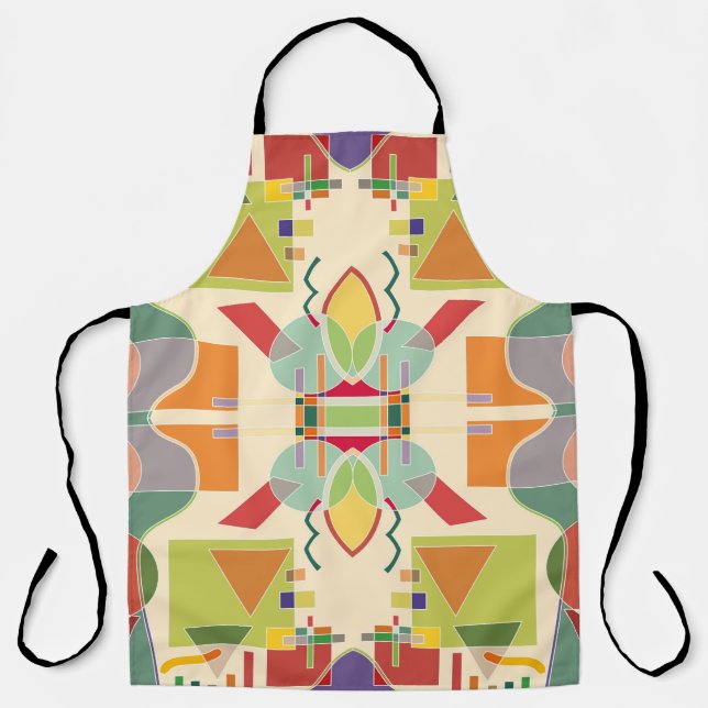 Abstract artistic geometric seamless pattern. Colo Apron (Front)
