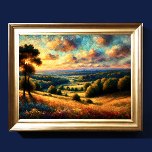 Abstract Artistic Landscape Poster