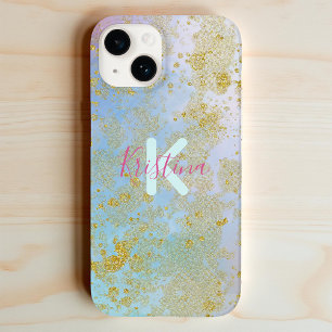 Abstract Artistic Modern Glam Chic Glittery Pastel Case-Mate iPhone 14 Case
