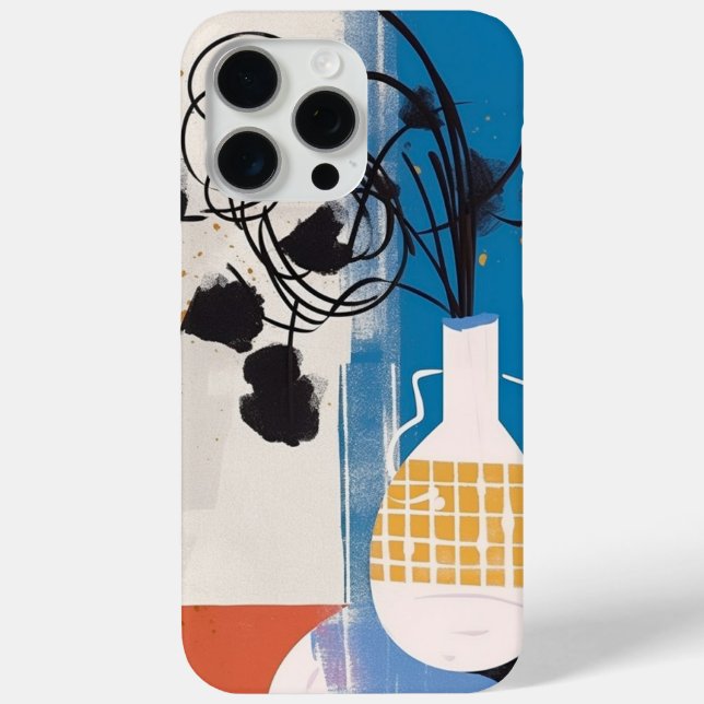 Abstract Artistic Vase Design Phone Case (Back)