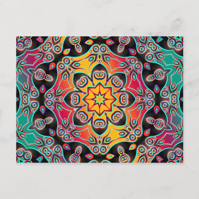 Abstract ARTs - Kaleidoscope 16 Postcard (Front)