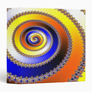 Abstract ARTs - Spiral blue yellow Binder