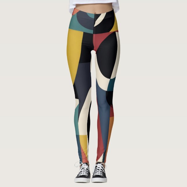 Abstract artsy leggings (Front)
