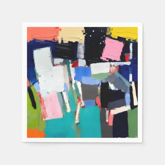 Abstract Artwork Composition  Napkin (Front)