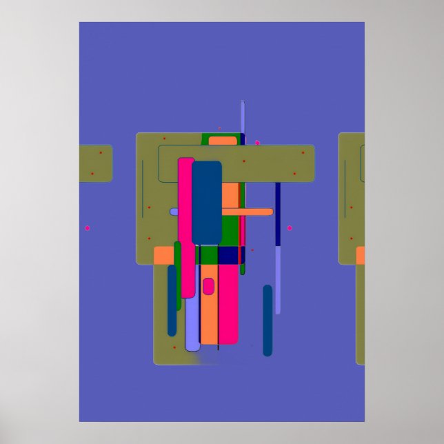 Abstract Artwork Composition  Poster (Front)