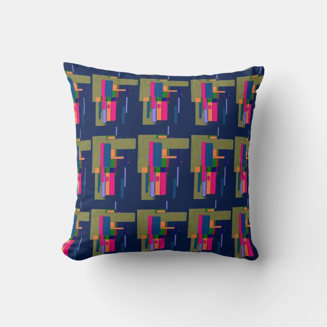 Abstract Artwork Composition  Throw Pillow (Front)
