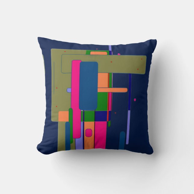 Abstract Artwork Composition  Throw Pillow (Front)