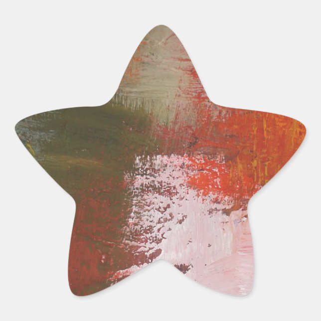 Abstract Artwork Star Sticker (Front)