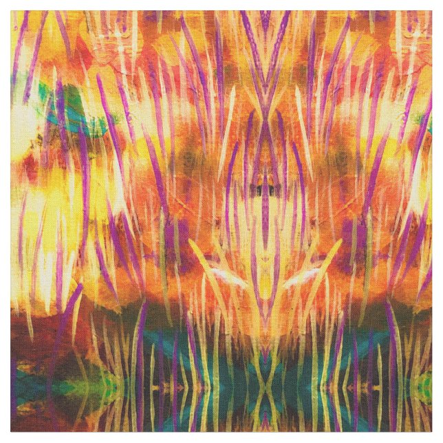 Abstract Aspen Grass Fabric (Close Up)