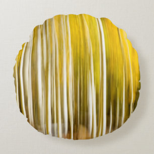 Abstract Aspen's Round Pillow