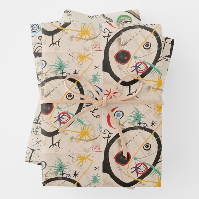 ABSTRACT ASSORTMENT WRAPPING PAPER SHEET (In situ)