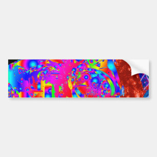 Abstract Astronaut Bumper Sticker