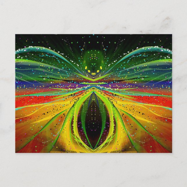 Abstract Astronomical Spider Postcard (Front)