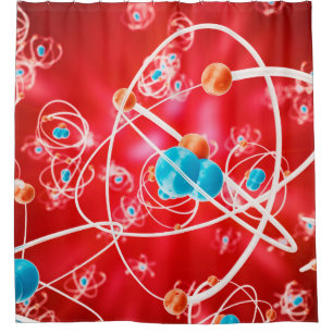 Abstract atom background, Chemistry model of molec