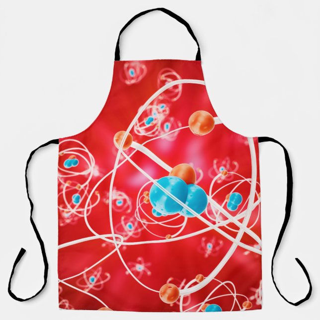 Abstract atom background, Chemistry model of molec Apron (Front)