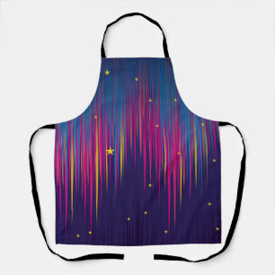 Abstract Aurora Borealis colourful Apron