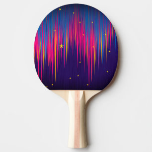 Abstract Aurora Borealis colourful Ping Pong Paddle