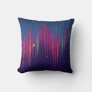 Abstract Aurora Borealis colourful Throw Pillow