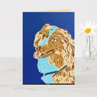 Abstract Australian Sheppard Card