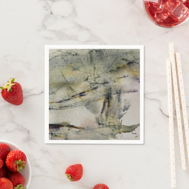 Abstract Autumn Colors Landscape  2           Napkin (Insitu)