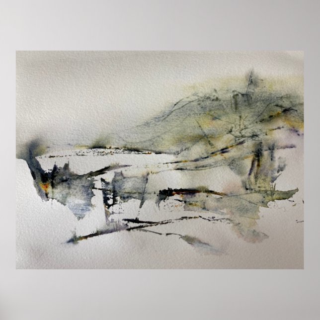 Abstract Autumn Colors Landscape  2              Poster (Front)