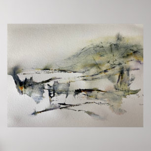 Abstract Autumn Colours Landscape 2 Poster