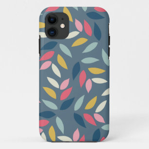 Abstract Autumn Inspired Leaves Pattern iPhone 11 Case