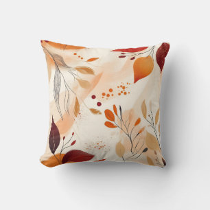 Abstract Autumn Leaves Decorative Pillow Cover