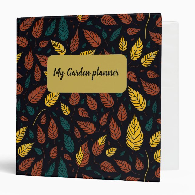 Abstract Autumn leaves Garden  Binder (Front/Inside)