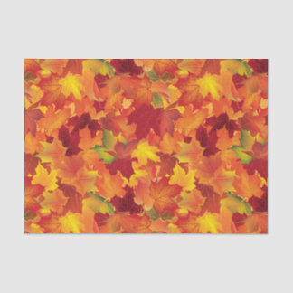 Abstract Autumn Leaves Pattern Tissue Paper
