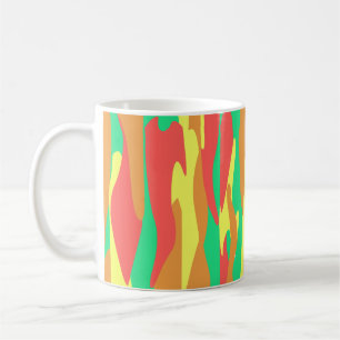Abstract Autumn Tones Inspired Organic Flow Coffee Mug