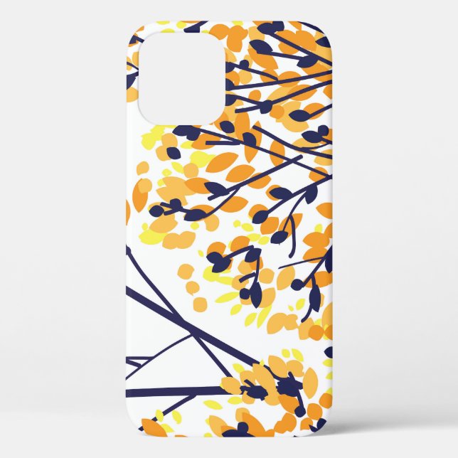 Abstract Autumn Tree Modern Pattern Case-Mate iPhone Case (Back)