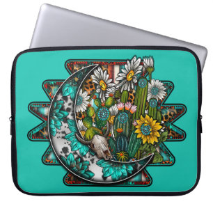 Abstract Aztec Moon   Laptop Sleeve