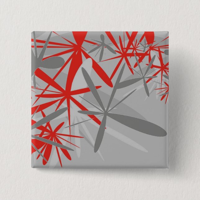 Abstract Background 2 Inch Square Button (Front)