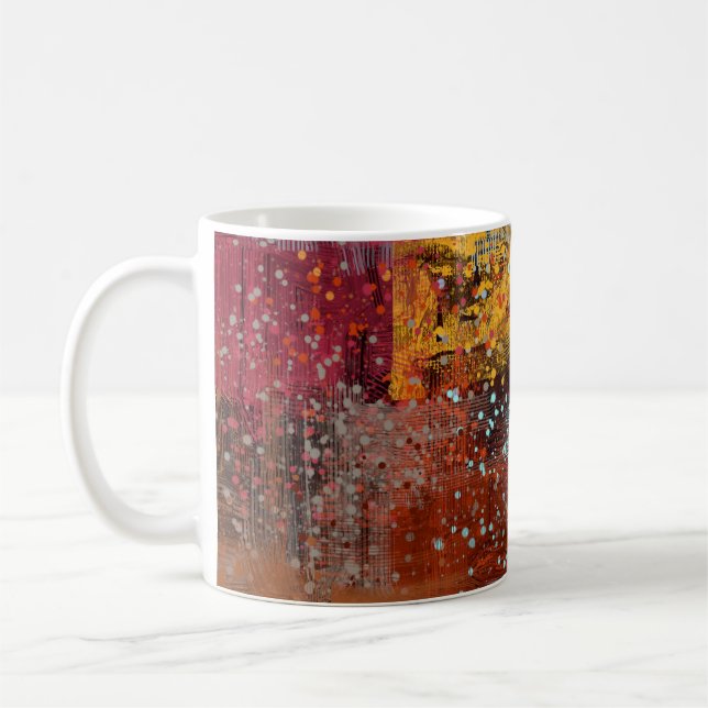 Abstract background. 2d illustration. Digital back Coffee Mug (Left)