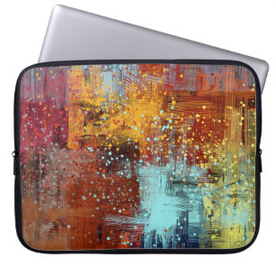 Abstract background. 2d illustration. Digital back Laptop Sleeve