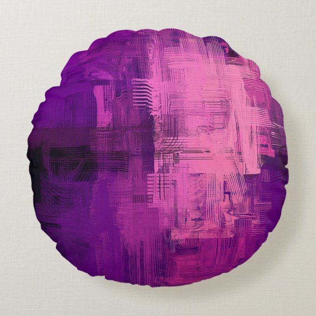 Abstract background. 2d illustration. Digital back Round Pillow (Front)