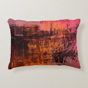 Abstract background art. 2d illustration image. Ex Accent Pillow