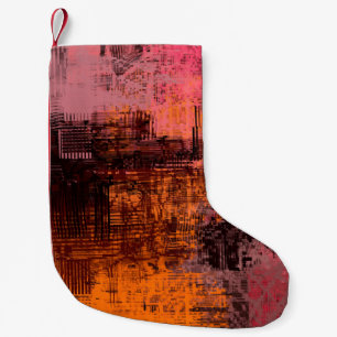 Abstract background art. 2d illustration image. Ex Small Christmas Stocking
