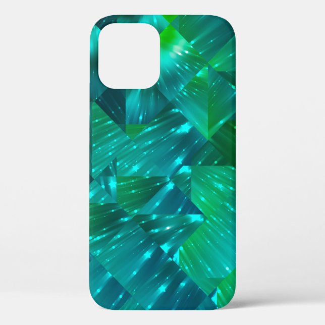 abstract background. blue and green mosaicbackgrou Case-Mate iPhone case (Back)