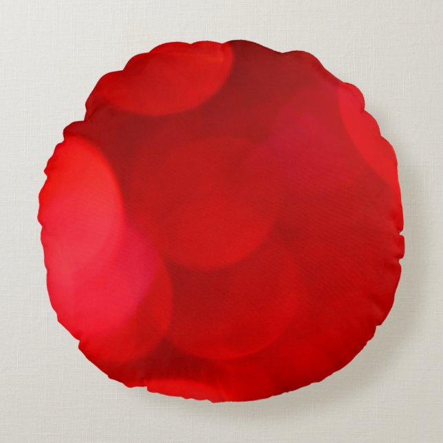 Abstract background blur round pillow (Front)