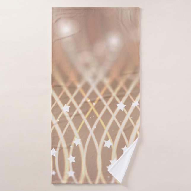 Abstract background. brown background with waves a bath towel (Bath Towel)