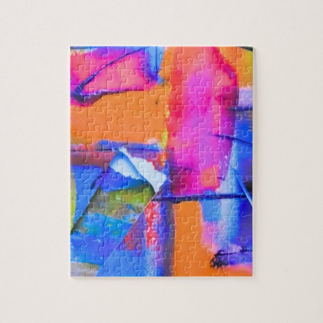 Abstract Background Colorful Jigsaw Puzzle (Vertical)