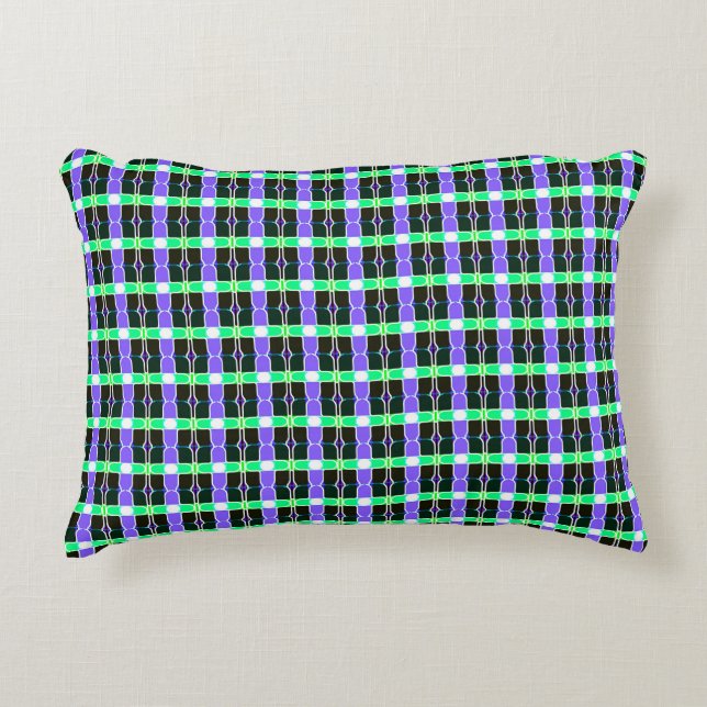 abstract background, coloured tartan pattern, mode accent pillow (Front)