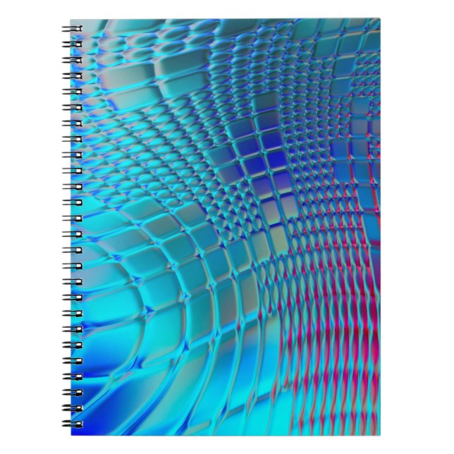 Abstract background. Colourful wavy design wallpap Notebook (Front)